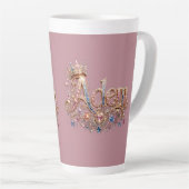 Adam Crown decoratieve wandklok Latte Mok (Rechterhoek)