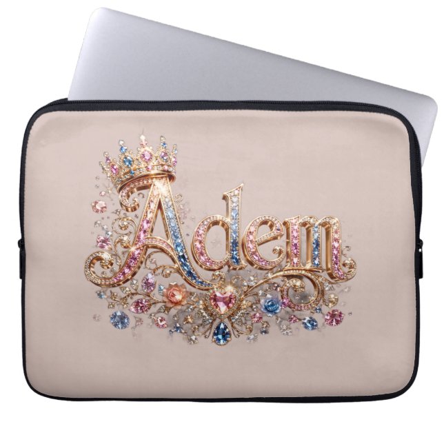Adam Crown Design Laptop Sleeve (Voorkant)