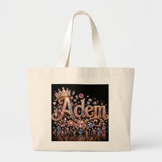 Adam Crown Sparkle Tote Tas (Voorkant)