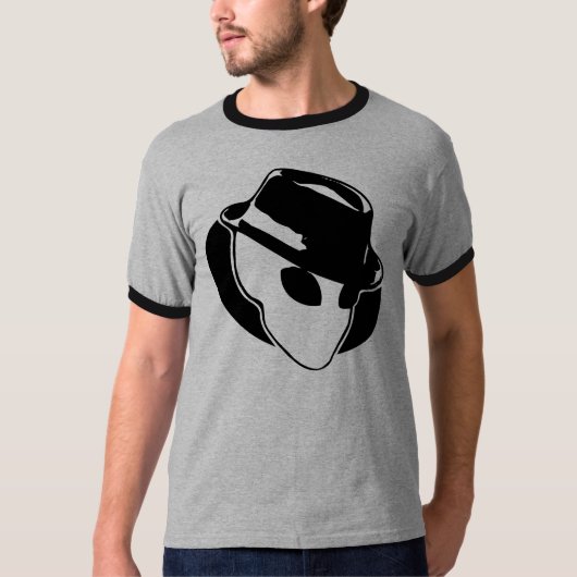 Adam de Alien Productions: B&W-Logo T-shirt (Voorkant)