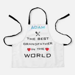 Adam de beste opa van de wereld  schort