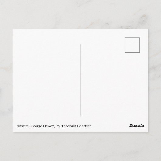 Adam Dewey van Theobald Chartran Briefkaart (Achterkant)