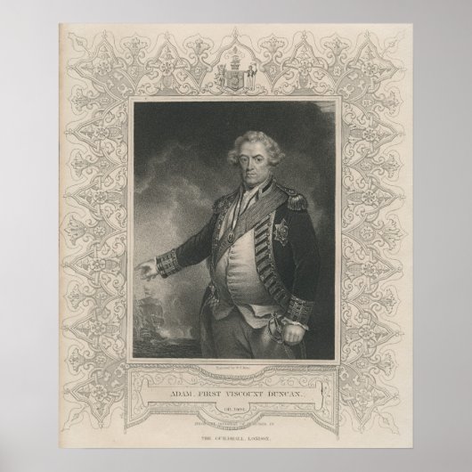 Adam Duncan, 1st Viscount Duncan van Camperdown Poster (Voorkant)
