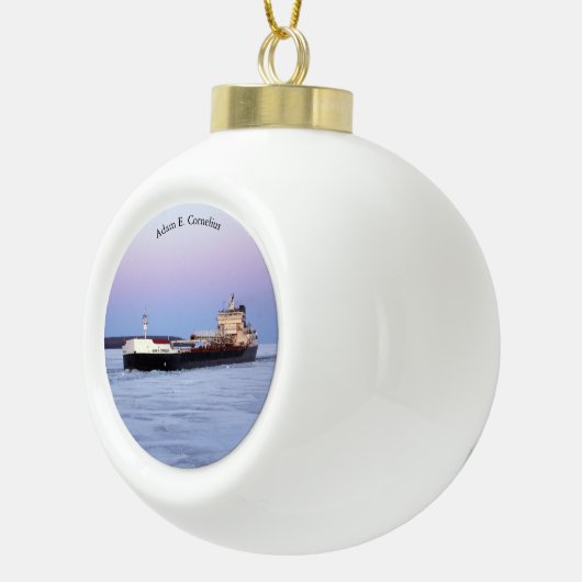 Adam E. Cornelius ball of snowflake ornament (Rechts)