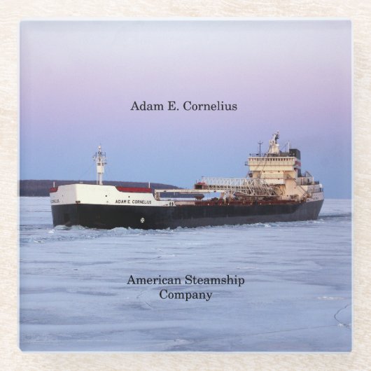 Adam E. Cornelius glass onderzetter (Voorkant)