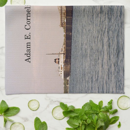 Adam E. Cornelius keukenhanddoek (Gevouwen)