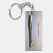 Adam E. Cornelius rechthoek acrylsleutelketen Sleutelhanger (Voorkant Links)