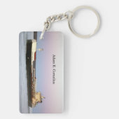 Adam E. Cornelius rechthoek acrylsleutelketen Sleutelhanger (achterkant)