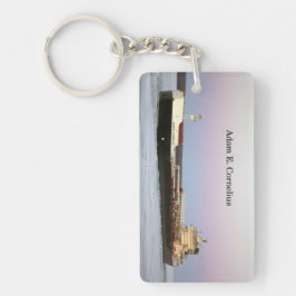 Adam E. Cornelius rechthoek acrylsleutelketen Sleutelhanger