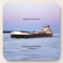 Adam E. Cornelius set van 6 plastic onderzetters