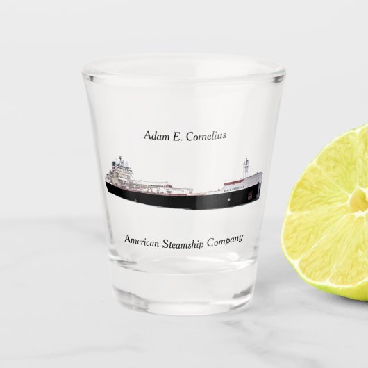 Adam E. Cornelius shotglas Shot Glas (Voorkant)
