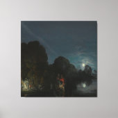 Adam Elsheimer De rest van de vlucht naar Egypte Canvas Afdruk (Voorkant)