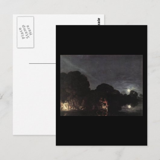 Adam Elsheimer Flight Into Egypt Briefkaart (Voorkant / Achterkant)