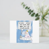 Adam en de Vooravond zijn uit naleving Briefkaart (Staand voorkant)