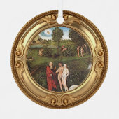 Adam en Eva Advent Jesse Boom Metalen Ornament (Voorkant)