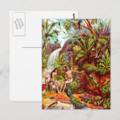 Adam en Eva briefkaart (Voorkant / Achterkant)