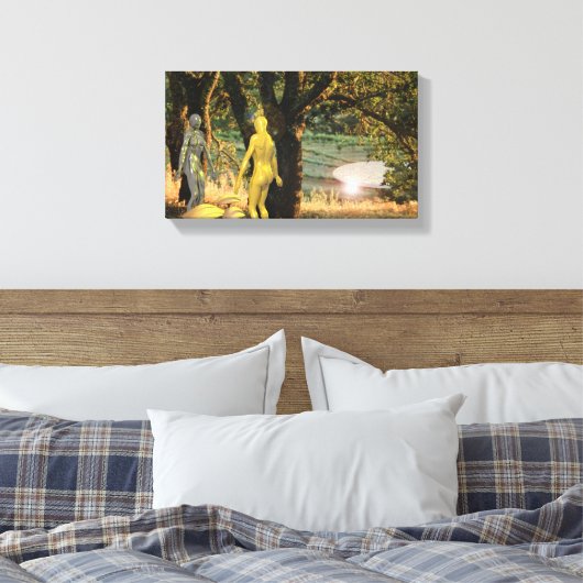 Adam en Eva Canvas Afdruk (Insitu (Slaapkamer))