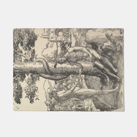 Adam en Eva: De Herfst van Man (Lucas van Leyden) Deurmat (Voorkant)