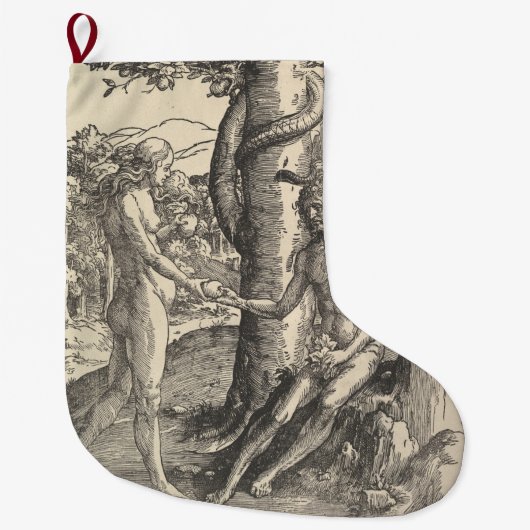 Adam en Eva: De Herfst van Man (Lucas van Leyden) Grote Kerstsok (Voorkant)