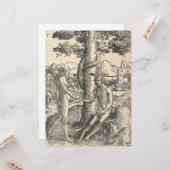Adam en Eva: De Herfst van Man (Lucas van Leyden) Kaart (Voorkant / Achterkant in situ)