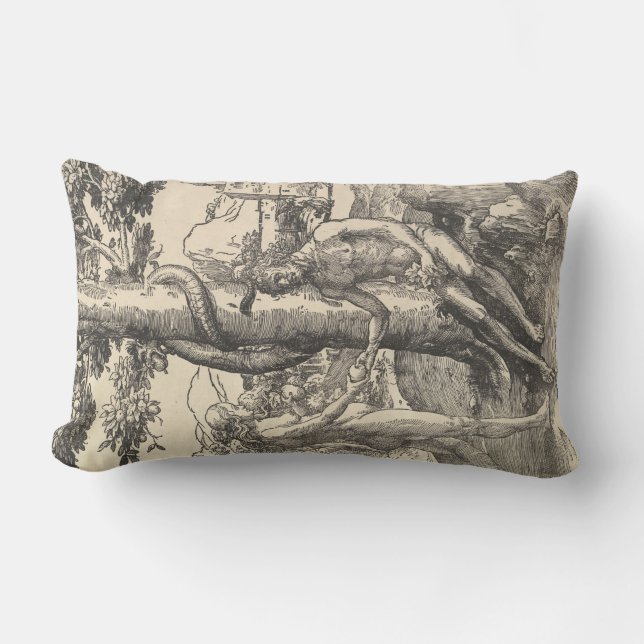 Adam en Eva: De Herfst van Man (Lucas van Leyden) Kussen (Voorkant)