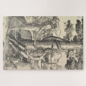 Adam en Eva: De Herfst van Man (Lucas van Leyden) Legpuzzel (Horizontaal)