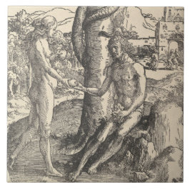 Adam en Eva: De Herfst van Man (Lucas van Leyden) Tegeltje