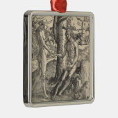 Adam en Eva: de zondeval (Lucas van Leyden) Metalen Ornament (Rechts)