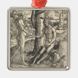 Adam en Eva: de zondeval (Lucas van Leyden) Metalen Ornament