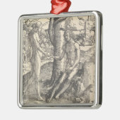 Adam en Eva: de zondeval (Lucas van Leyden) Metalen Ornament (Links)