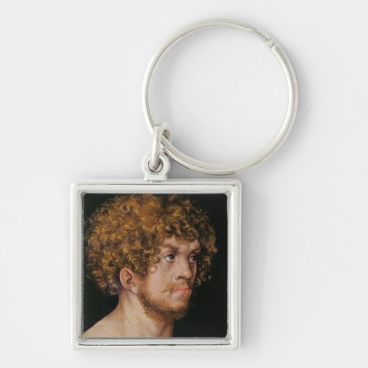Adam en Eva, detail van Adam's hoofd Sleutelhanger (Voorkant)
