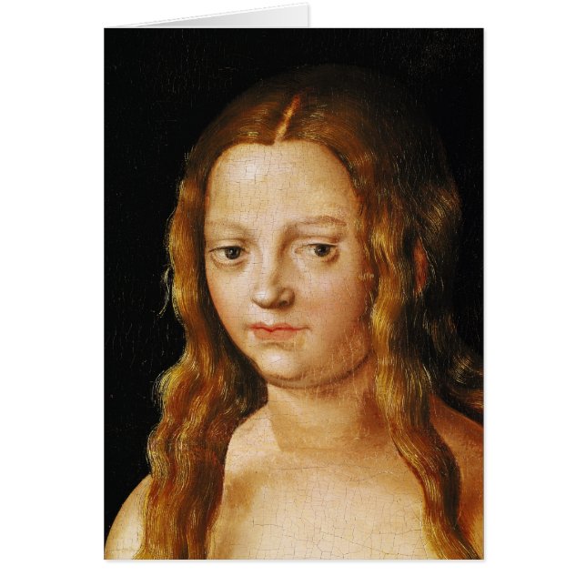 Adam en Eva, detail van Eve's hoofd (Voorkant)