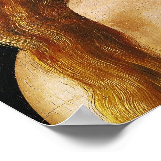 Adam en Eva, detail van Eve's hoofd Poster (Hoek)