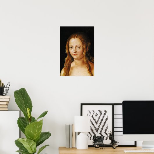 Adam en Eva, detail van Eve's hoofd Poster (Thuiskantoor)