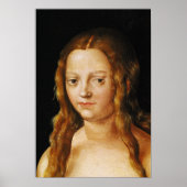 Adam en Eva, detail van Eve's hoofd Poster (Voorkant)