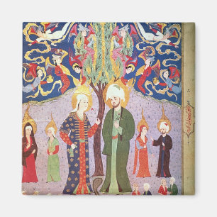 Adam en Eva en hun dertien tweelingen Magneet