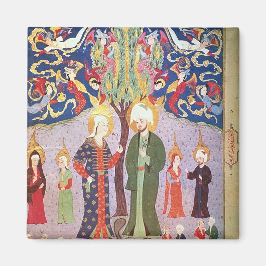 Adam en Eva en hun dertien tweelingen Magneet (Voorkant)