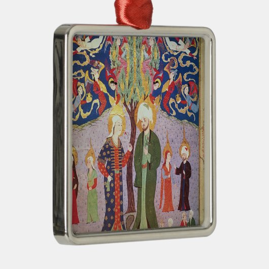 Adam en Eva en hun dertien tweelingen Metalen Ornament (Rechts)