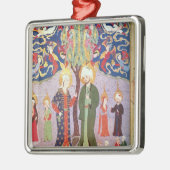 Adam en Eva en hun dertien tweelingen Metalen Ornament (Links)