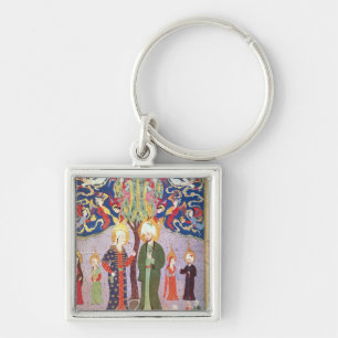 Adam en Eva en hun dertien tweelingen Sleutelhanger