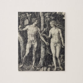 Adam en Eva Engraving door Albrecht Durer Legpuzzel