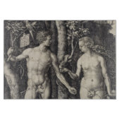 Adam en Eva Engraving door Albrecht Durer Snijplank (Voorkant)