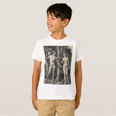 Adam en Eva Engraving door Albrecht Durer T-shirt (Voorkant volledig)