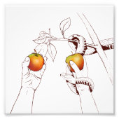 Adam en Eva Foto Afdruk (Voorkant)