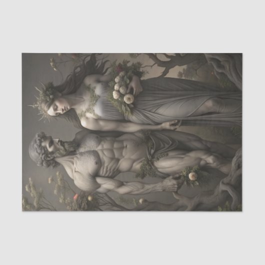 Adam en Eva Garden Myth Decoupage Tissuepapier (Voorkant)