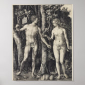 Adam en Eva, gegraveerd door Albrecht Durer Poster (Voorkant)