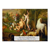 Adam en Eva in de Tuin (Voorkant Horizontaal)