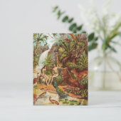 Adam en Eva in de tuin Briefkaart (Staand voorkant)