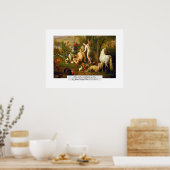 Adam en Eva in de Tuin Poster (Keuken)