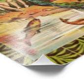 Adam en Eva in de tuinfoto Foto Afdruk (Hoek)